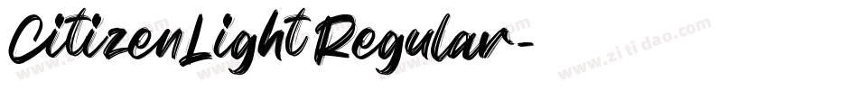 CitizenLight Regular字体转换